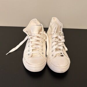White High-Top Sneakers